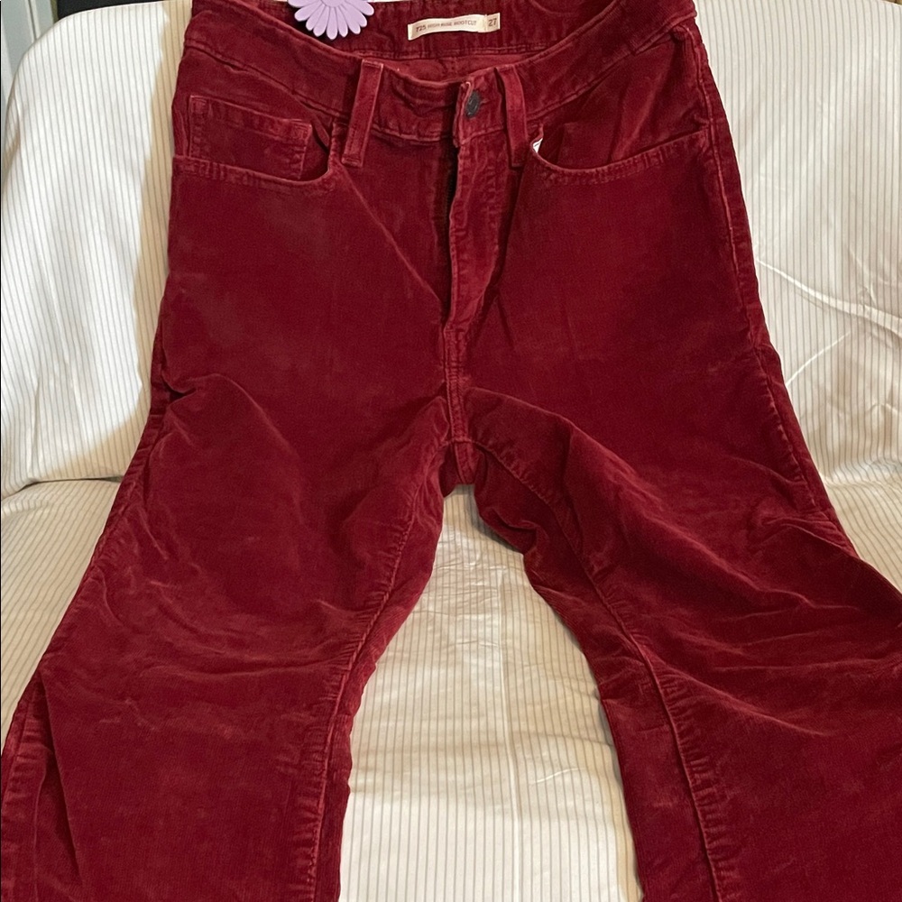 Levi's Women's High Rise Jeans in Deep Burgundy